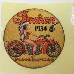 Indian Motorcycle Female Chief Sticker Vinyl